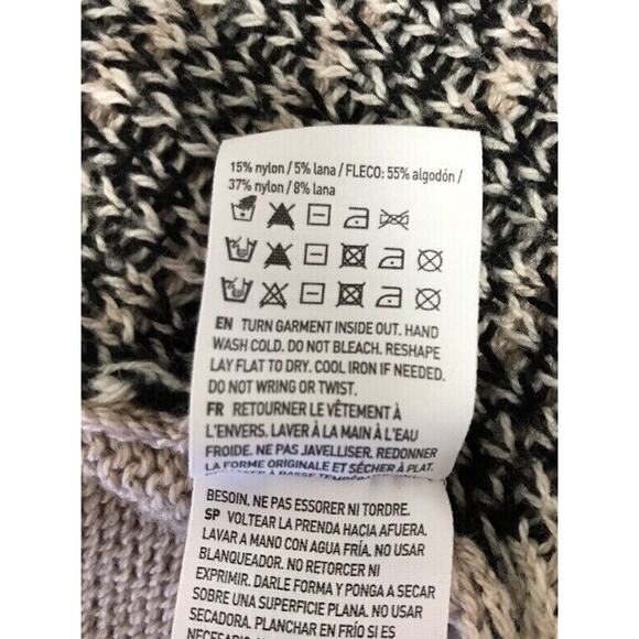 American Eagle Oufitters Sweater Womens Small Waterfall Open Front Aztec Fringe - Picture 9 of 9